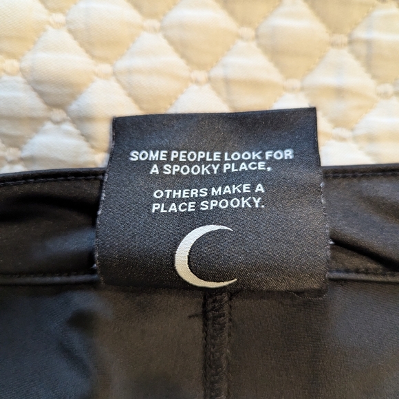 KILLSTAR Black Gothic Pentagram Zipper Leggings Pants Medium - Picture 5 of 8